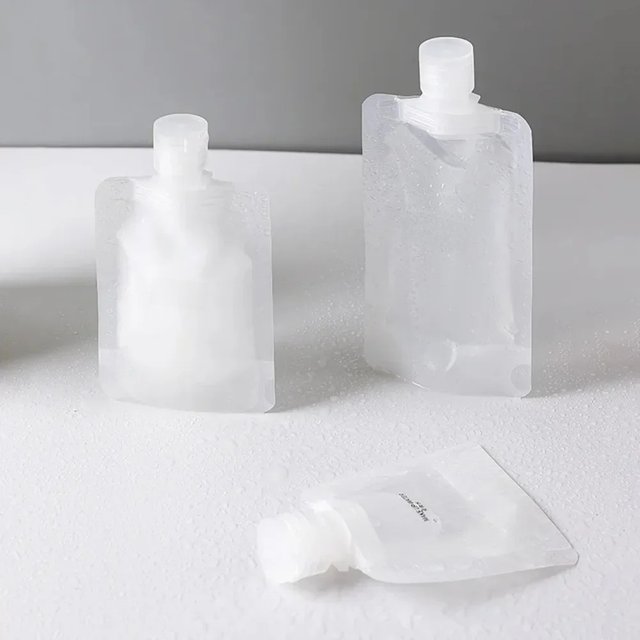 3 size 30-100ml Lotion Dispenser Bag Travel Reusable Pouches Shampoo Liquid Leakproof Refillable Cosmetic Packaging Storage Cont