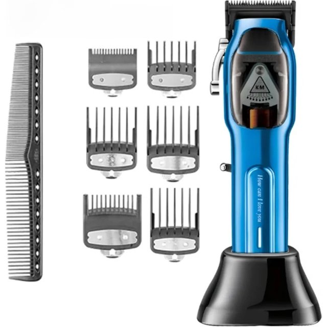 Kemei Professional Hair Clipper Barber Cordless Hair Trimmer Electric Hair Cutting Machine Powerful Magnetic Motor 9000RPM 10W