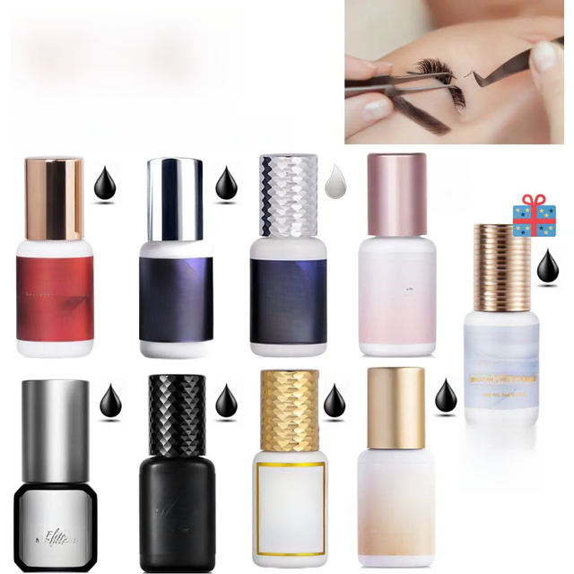 Gollee 0.5-1s Fast Adhesives for Eyelash Extensions No Odor Glue Eyelash Extensions No Irritation Lash Extension Supplies Makeup
