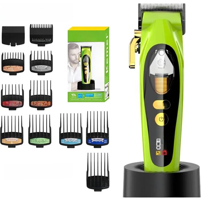 Kemei 2035 Hair Clipper Barber Professional Cordless Trimmer Magnetic Motor Mower Men Hair Cutter 9000 RPM Hair Cutting Machine