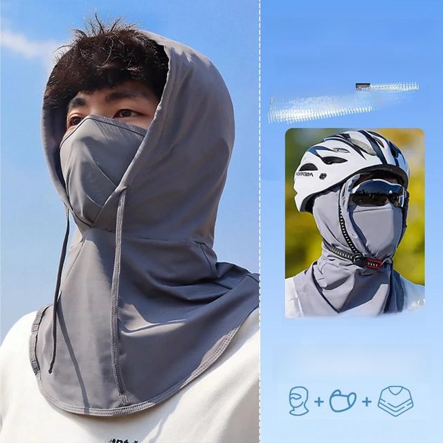 UV Protection Classic Cooling Balaclava Breathable Ice Silky Full Face Mask For Cycling Travel Outdoor Sports UPF50+ Balaclava