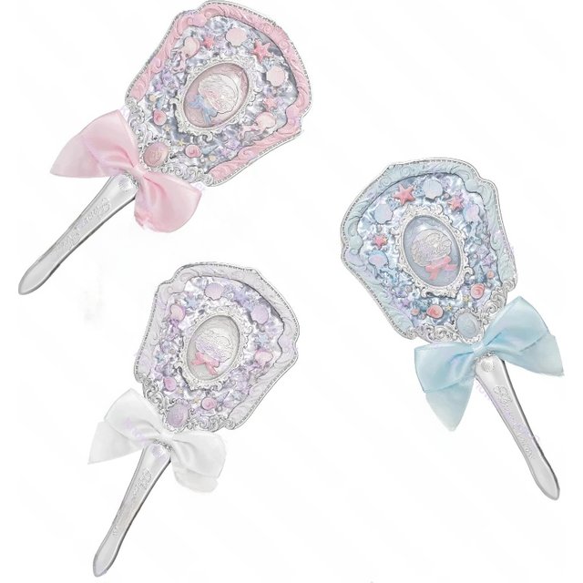 Flower Know Shell's Jewel Series Hand Mirror Makeup Mirror Hand-held Cosmetic Tabletop Vanty Mirror