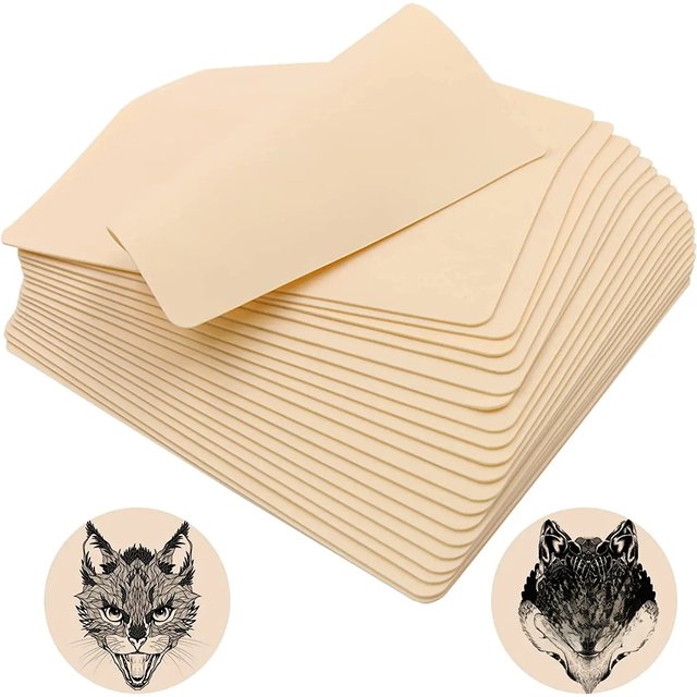 3/5/10/15/20PCS Tattoo Practice Skin Blank Fake Tattoo Skin For Permanent Makeup Tattoo Beginner Microblading