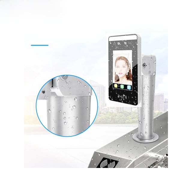 Aluminum Turnstile Bracket for Face Recognition Access Control System, Adjustable Stand Holder for Facial Recognition Machine