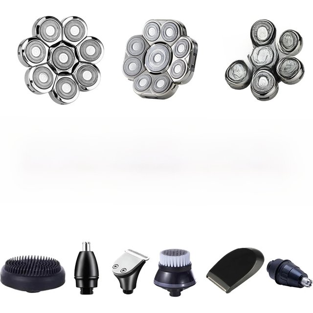 Replaceable 3D 4D 5D 6D 7D 8D 9D Electric Shaver Heads | Nose Trimmer, Hair Clipper & Facial Massage Heads