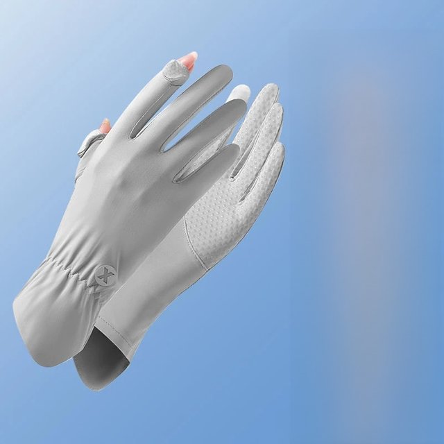 Breathable Touch Screen Anti-UV Women Gloves Mittens Sunscreen Gloves Ice Silk Gloves Cycling Driving Mittens Outdoor