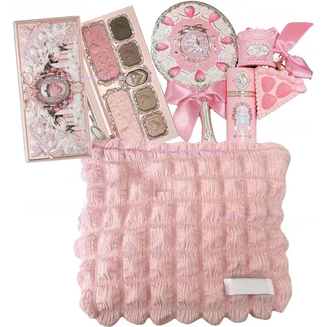 Flower Know Strawberry Cupid Collection Makeup Kit Full Professional Face Palette Blush Eyeshadow Lip Cream Solid Perfume Sets