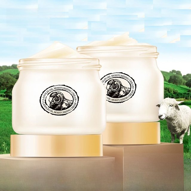 2 Box LAIKOU Face Cream Collagen Facial Moisturizer Sheep Oil Lanolin Skin Moisturizing Soothing & Hydrating & Brightening Cream