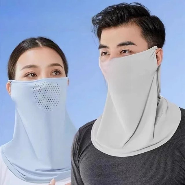 Summer Sunscreen Mask Neck UV Protection Face Cover Sunscreen Face Outdoor Comfortable Solid Color Cycling Sun Protection Hats