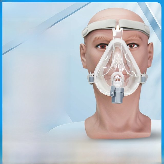 CPAP Full Face Mask with Medical Silicon Cushions for Auto BiPAP CPAP Machine Mouth Nasal Mask for Sleep Apnea Anti Snoring