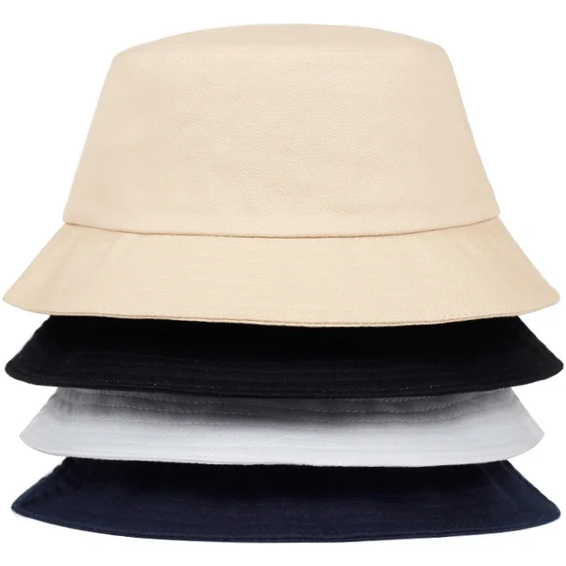 Unisex Solid Color Light Plate Personality Bucket Hats Fishermen Caps Outdoor Casual Cap Men Women Sunscreen Hat
