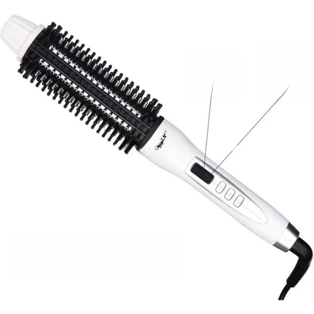 Fast Heater Electric Magic Hair Brush Multifunctional Straightener & Curler Comb Simply Straighter Round Hairbrush Salon Style
