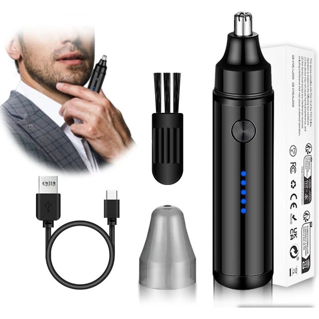 Painless Rechargeable Nose Hair Trimmer - An Efficient Nose and Ear Hair Trimmer, The Perfect Holiday Gift for Daily Beauty