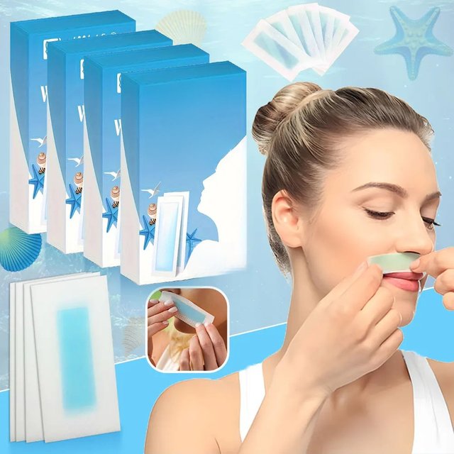 Vliife 20/40Pcs Depilatory Wax Strips For Hair Removal Wax Paper Cold Wax Strips Paper For Face Neck Arm Leg Body Beauty Tools