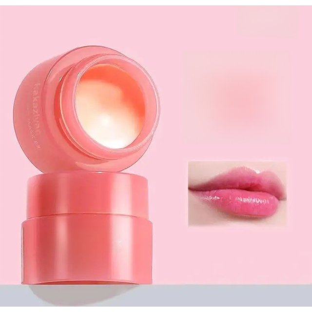 Pack Of 2 Strawberry Lip Balm Moisturizing Jelly Lip Mask Anti-Cracking Fades Lips Lines Nourishing Lipsticks Base Lip Skin Care
