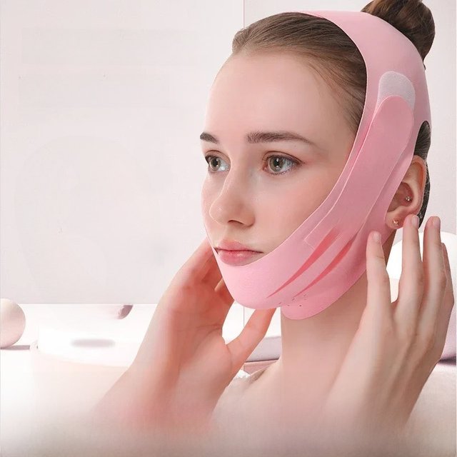 Reusable Face Slimming Bandage V Line Face Shaper Chin Cheek Lift Belt Facial Massage Strap Face Massager Beauty Skin Care Tools