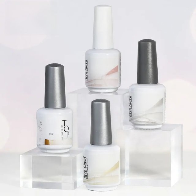 Arte Clavo Super Top Coat Gel Nail Polish Base Gel Matte Top Coat Semi-Permanent Varnish Soak Off Nail Art Functional Gel 15ML
