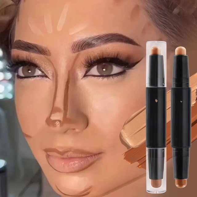 Double Head Highlight Pen Face Make Up Liquid Waterproof Contouring Foundation Contour Makeup Concealer Stick Pencil Cosmetics
