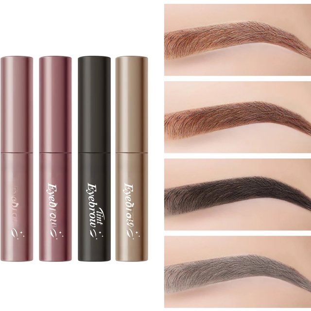 Ocheal Eyebrow Gel 4 Colors Long-lasting Fixed Eyebrow Waterproof Dyeing Color Quick-dry Hose Transparent Eyebrow Gel Eye Makeup