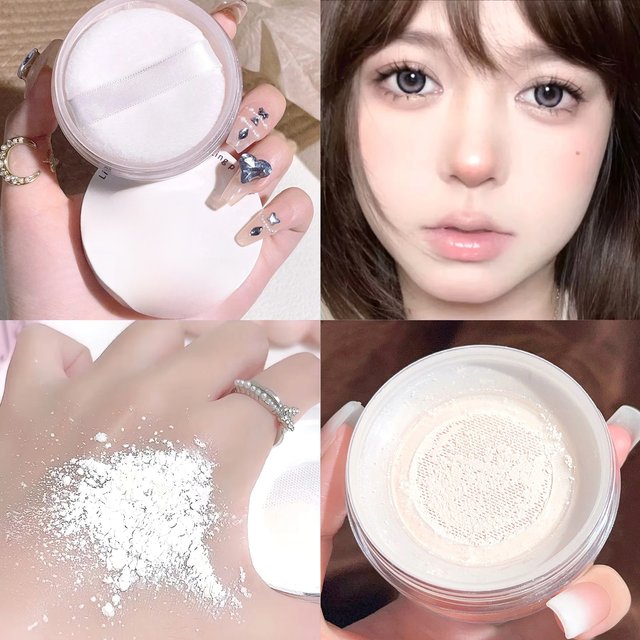 Light Air Loose Powder Transparent White Long lasting matte finish makeup Oil Control Cover flour cosmetics Korea