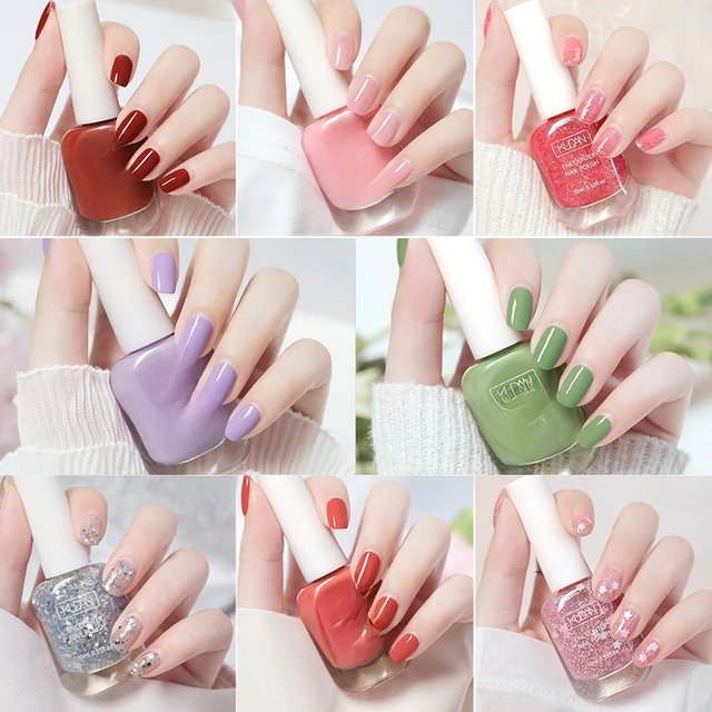 10ml Water-Based Peel Off Nail Polish 40 Colors Fast Drying Long Lasting Nail Supplies Varnish Nail Art For Manicure DIY Summer