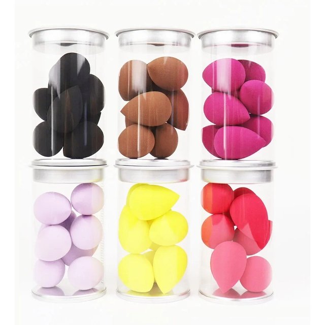 8 Pcs Mini Makeup Sponges with Storage Box - Ideal for Foundation, Cream Concealer Blending in Daily Makeup Routine