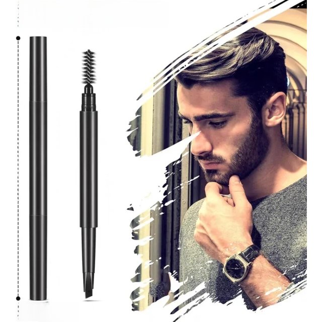 Portable Beard Filling Pen Beard Enhancer Powder Beard Coloring Shaping Tools Waterproof Black Brown for Man Cosmetic 3 Colors