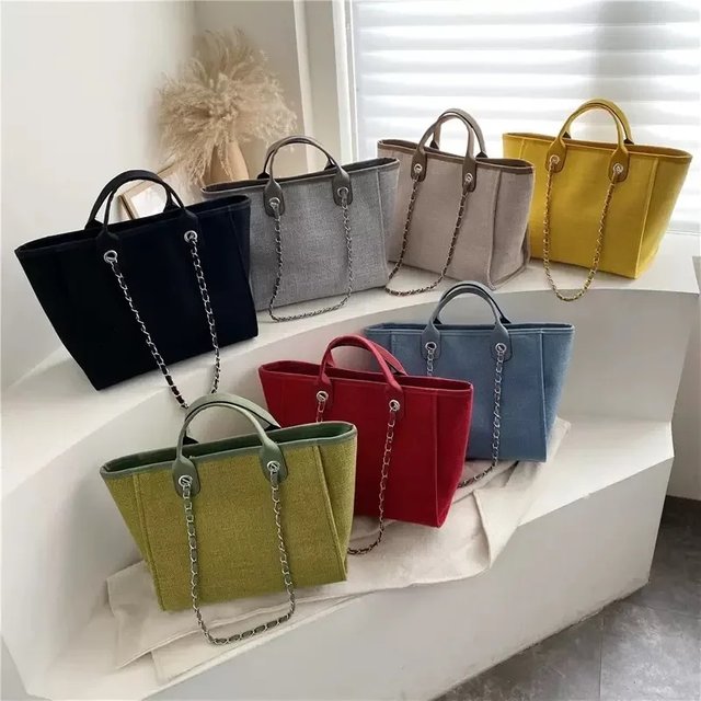 Fashion Make Up Designer Big Women's 2025 New Korean Fashion Casual Large Capacity Shoulder Crossbody Chain Tote Bag