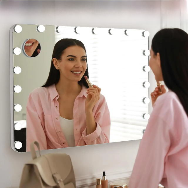 Hollywood Makeup Mirror Vanity Light Mirror Cosmetic Mirror with Dimmable LEDs,USB,Touch Switch