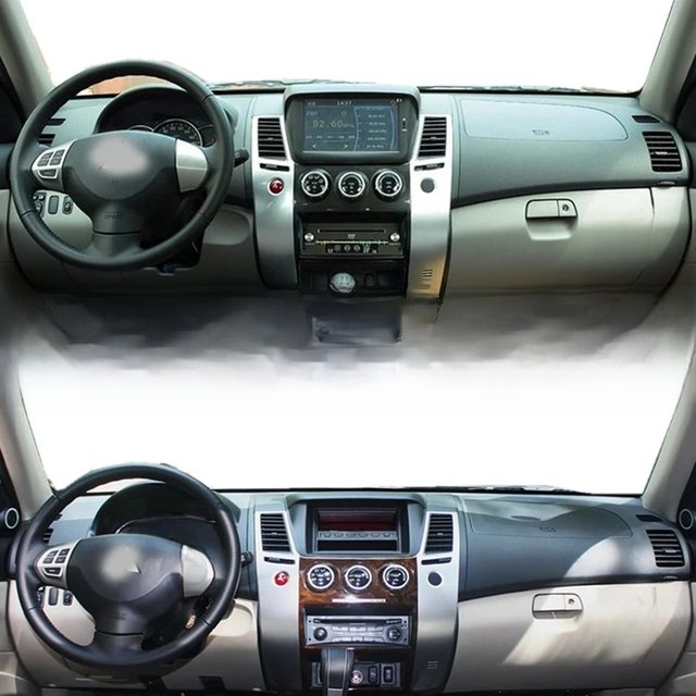 For Mitsubishi Pajero Sport II Mk2 KH4W KG4W 2009-2015 Dashmat Dashboard Cover Sunscreen Pad Dash Mat Anti-Dirt Proof Ornaments