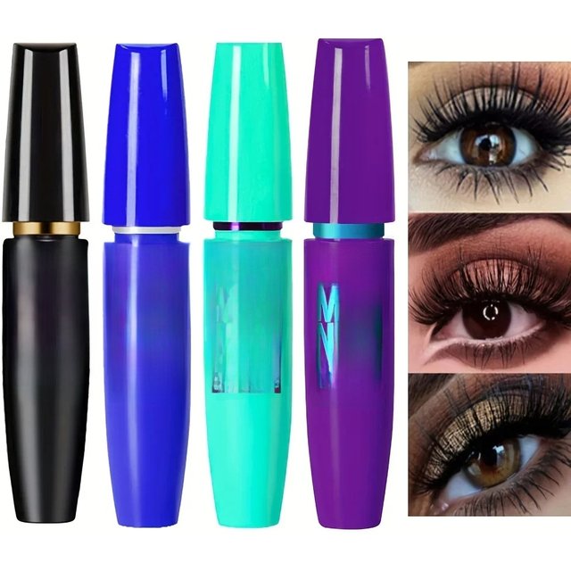 4D Black Mascara Thickening, Lengthening, Curling, Waterproof Liquid Fiber Mascara
