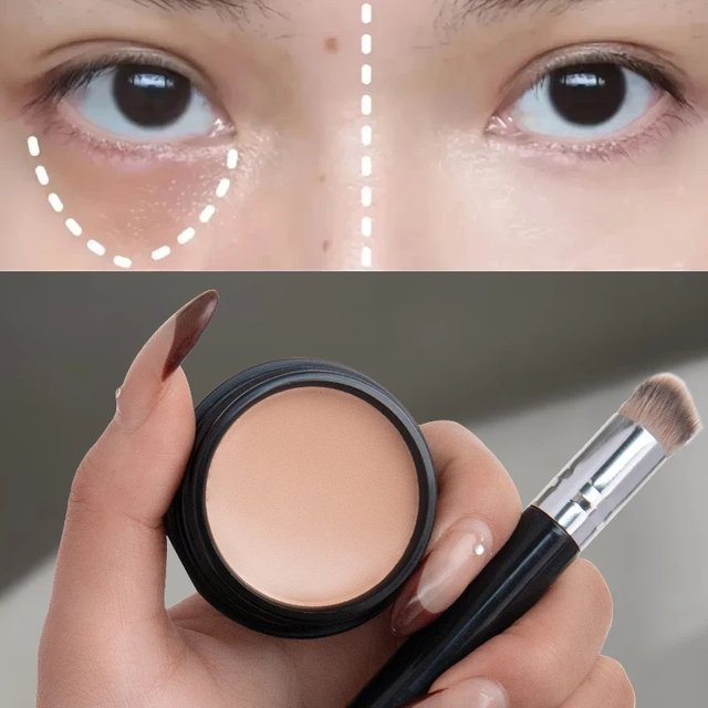 Concealer & Contour Cream, Full Coverage, Long Lasting, Brightening Eye Color Corrector for Perfect Makeup