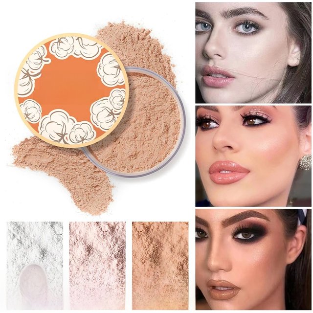 Mineral Face Powder Waterproof Oil Control Translucent Setting Powder High Coverage Makeup Fixer Powder Make-up for women Makeup