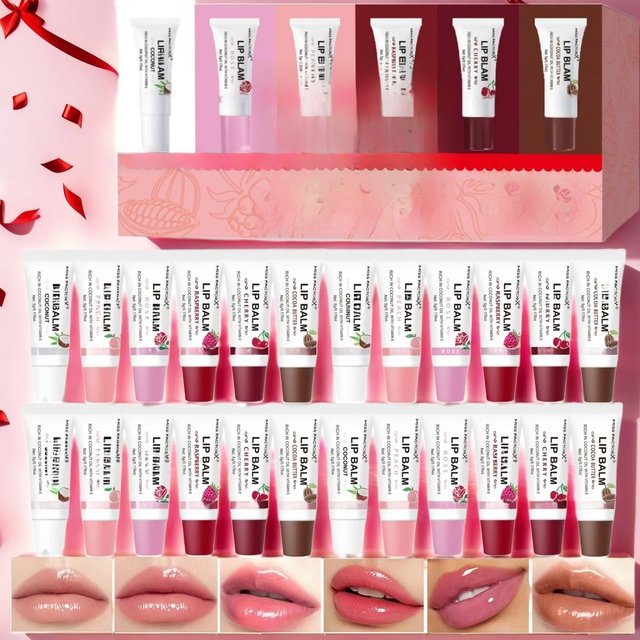 30-Piece MISS FACTORX Hyaluronic Acid and Collagen Infused Lipstick - Deep Moisturizing, Long-Lasting Lip Color, the Perfect GIF