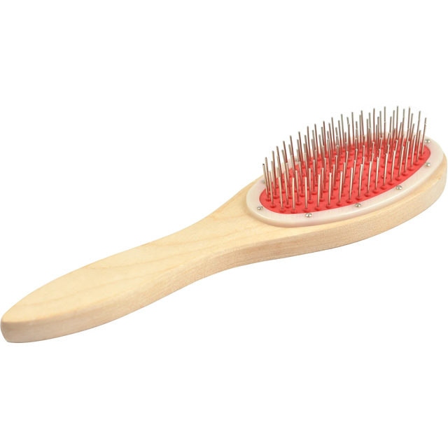 1 Pc Hair Brush with Metal Pins Wooden Handle Air Cushion Massage Hair Comb Hair Brush Styling Tool
