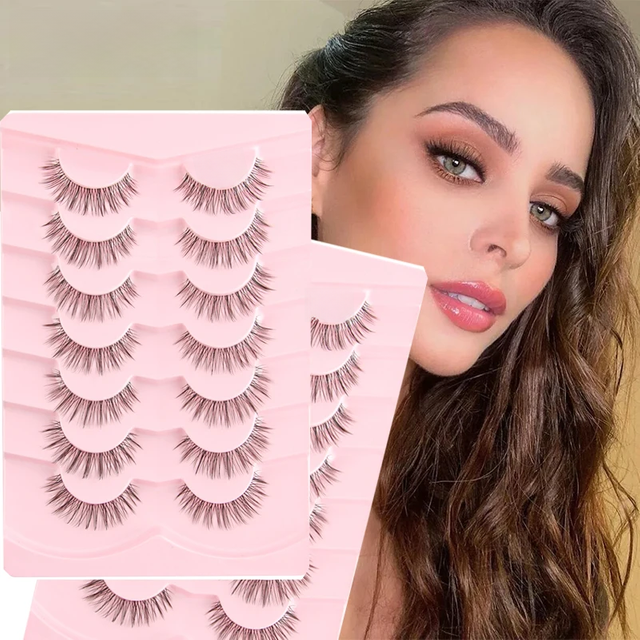 5/7/ pairs Faux 3D Mink Lashes Fluffy Natural False Eyelashes Makeup Tools Eyelash Extension Fake Lashes Makeup Faux Cils