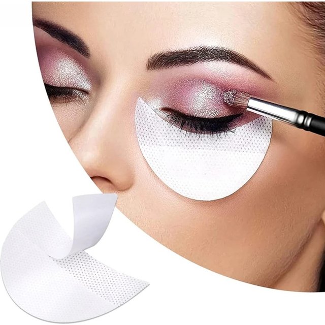 50Pcs/bag Eyeshadow Stencils Eyeliner Aider Sticker Cosmetics Eye Eyelash Extension Cotton Patch Sticker For Removing Eyelashes