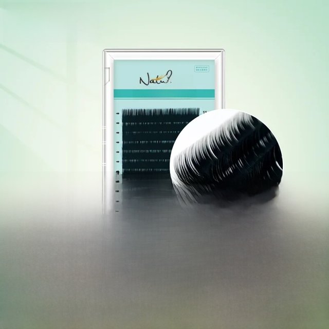 NATUHANA Personal False Eyelashes, Natural PBT Eyelash Extension, Synthetic Eyelashes, Cosmetic Supplies, B, C,D, Curl Eyelashes