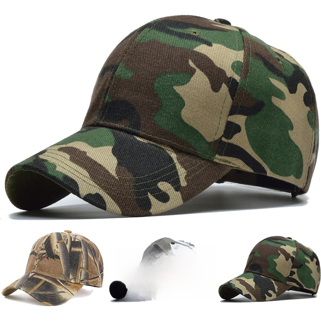 Unisex Light Plate Camouflage Baseball Caps Spring and Autumn Outdoor Adjustable Casual Hats Sunscreen Hat