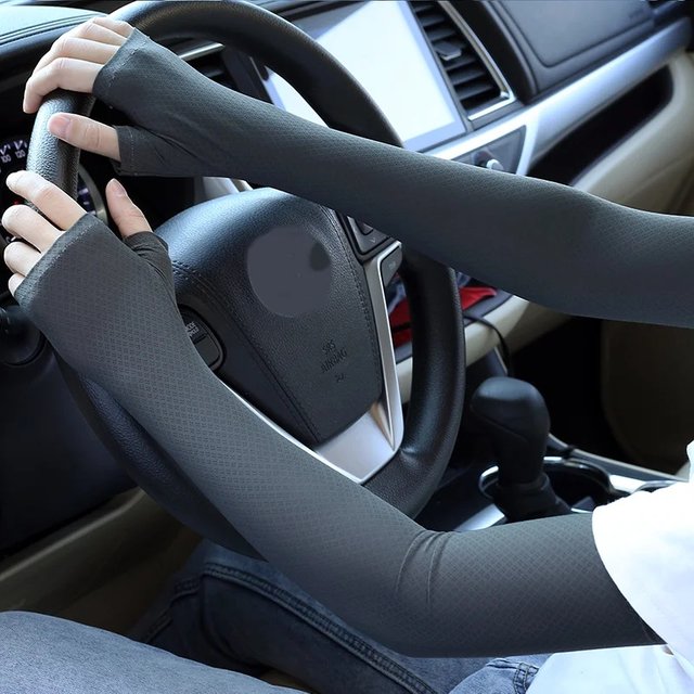Summer Long Arm Sleeve Breathable Sunscreen Sports Gloves Men's and Women's Outdoor Driving and Riding Thin High Elastic Sleeve