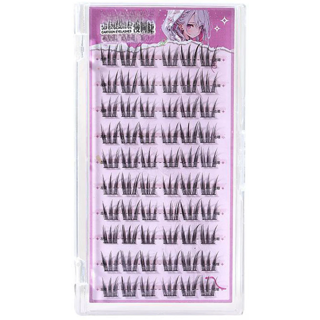 160pcs Cluster lashes Sweet Girl makeup 10-12mm natural False Eyelashes Fluffy Volume Soft Long Segmented False Eyelashes