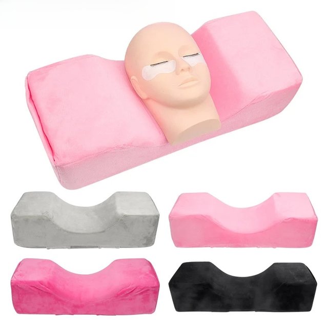 1Pcs Professional Lash Pillow Neck Support Grafting Eyelashes Soft Memory Foam Eyelash Extension Pillow Salon Makeup Tools