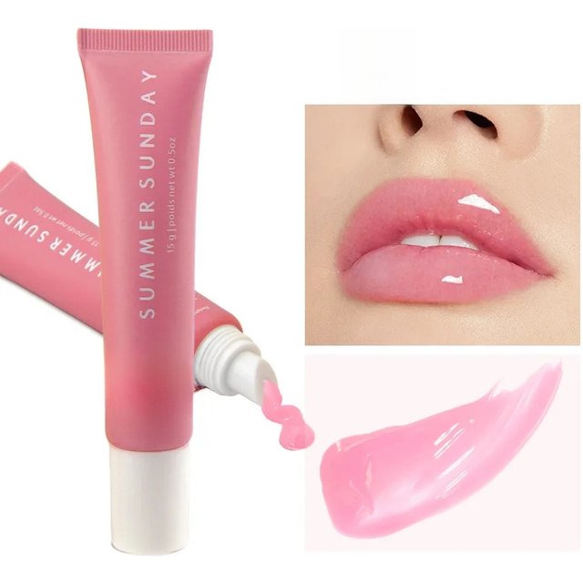 Moisturize Lip Gloss Waterproof Liquid LipGloss Polypeptide Lips Color Butter Lipstick Liquid Lip Honey Lips Enrichment 6 Colors