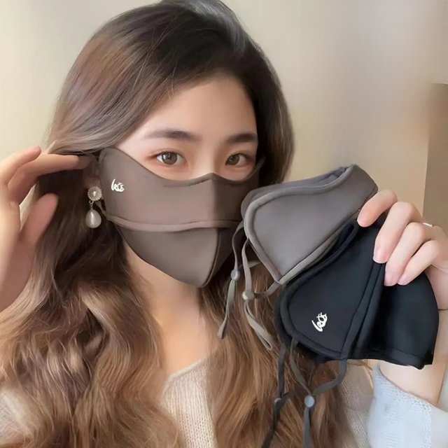 Summer Ice Silk Mask UV Sun Protection Motorcycle Cycling Face Mask Women Men Breathable Face Cover Ice Silk Face Shield