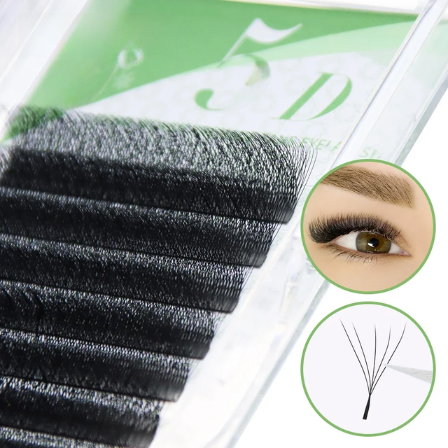 GAHAMACA W Shape Lash Extensions 3D/4D/5D Natural Premade Volume Fans 0.07mm False Eyelash Extensions Soft For Makeup Wholesale