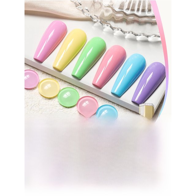 1/6 pcs Spring and Summer Manicure Popular Sweetheart Candy Series 6 Colors Optional Nail Polish Gel Women's Nail Salon