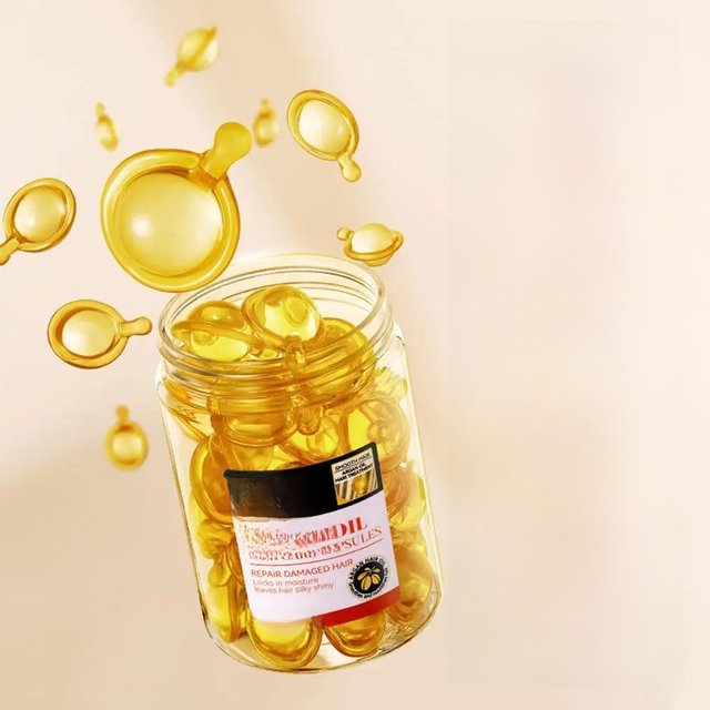 30Pcs Hair Vitamin Capsule Keratin Complex Oil Hair Care Repair Damaged Hair Serum Anti-Loss Moroccan Hair Oil