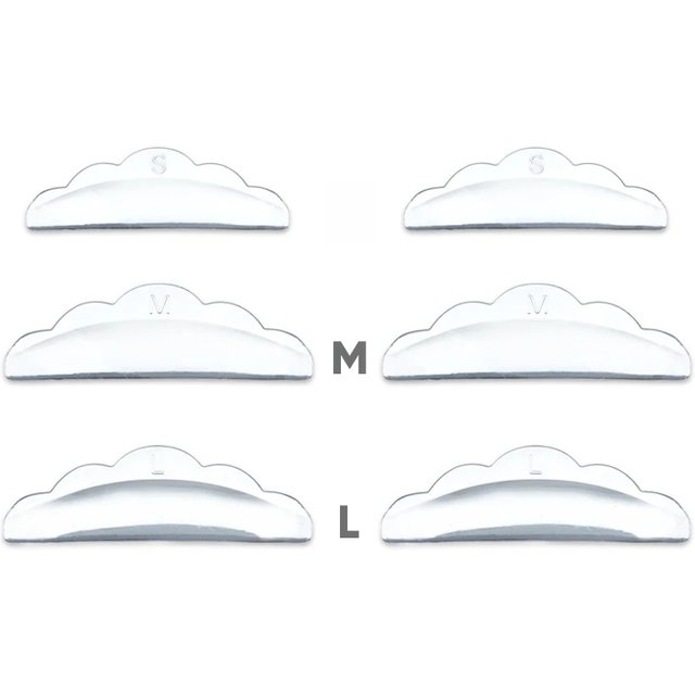 3 Pairs Self-adhesive Eyelash Extension Lifting Perm Silicone Pads Reusable 3D Lash Curling Pads Curler Applicator Makeup Tools