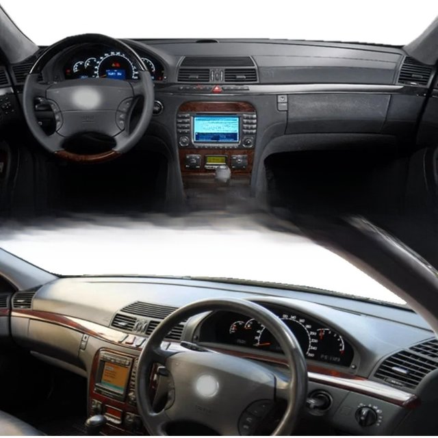 For Benz S Class 2000-06 W220 S320 600 350 500 Dashmat Dashboard Cover Instrument Panel Sunscreen Pad Dash Mat Anti-Dirt Proof