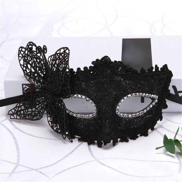 2025 NEW Side Butterfly Masquerade Mask New Fashion Half Face Eye Mask Party Makeup Ball Venetian Party Mardi Gras Mask